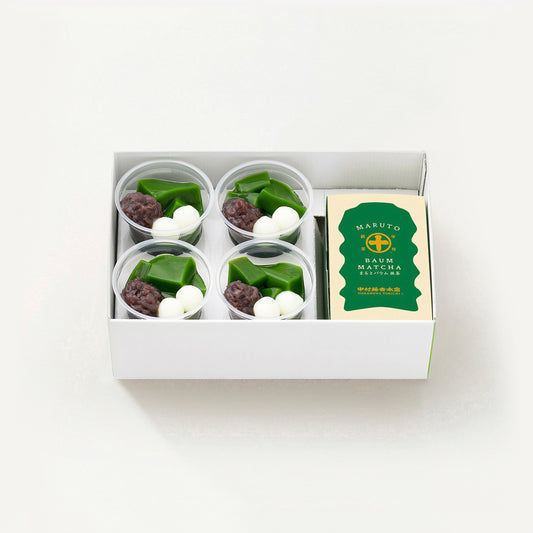 生茶ゼリイ［抹茶］・まるとバウム［抹茶］詰合せ